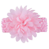 Chiffon Flower Soft Stretch Knit Headband - Assorted Colours - Dee Republic
