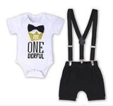 Mr ONEderful Black & White First Birthday Outfit - 3pc - Dee Republic